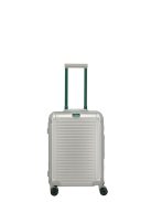 Troler cabină din aluminiu cu clichet, 4 roți, argintiu-verde - Travelite Next