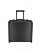 Troler cabină business din aluminiu cu 2 roți, negru - Travelite Next