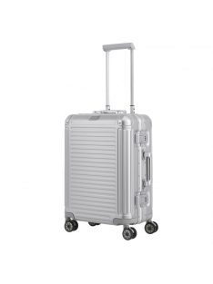   Troler cabină din aluminiu cu clapetă, 4 roți, argintiu - Travelite Next