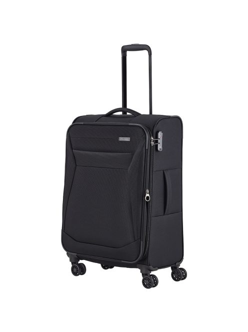 Troler mediu cu 4 roți, extensibil, negru - Travelite Chios