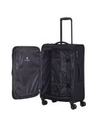 Troler mediu cu 4 roți, extensibil, negru - Travelite Chios