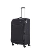 Troler mare cu 4 roți, extensibil, negru - Travelite Chios