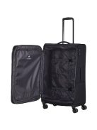 Troler mare cu 4 roți, extensibil, negru - Travelite Chios