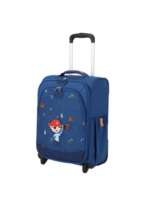 Troler copii cu 2 roți, imprimeu pirat, albastru -Travelite Minimover