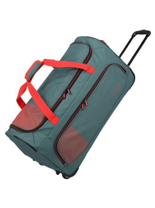 Geantă de călătorie cu 2 roți, 71cm, verde-portocaliu - Travelite Basics Fresh