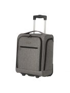 Troler cabină 43cm, 2 roți, gri - Travelite Cabin Underseater