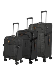 Set troler din 3 piese cu 4 roți, negru - Travelite Briize