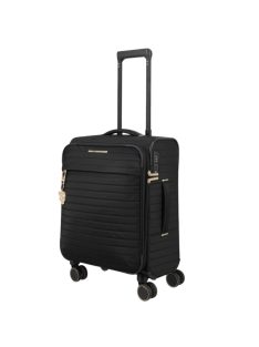   Troler cabină femei, 4 roți, extensibil, negru - Travelite Barbara Stepp