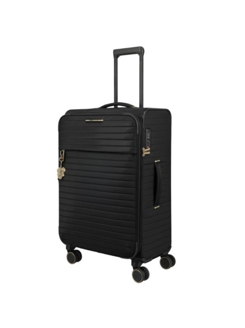 Troler mediu femei, 4 roți, extensibil, negru - Travelite Barbara Stepp