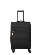 Troler mediu femei, 4 roți, extensibil, negru - Travelite Barbara Stepp