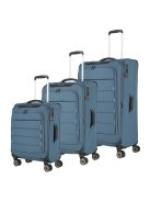 Set troler din 3 piese, 4 roți, albastru - Travelite Skaii