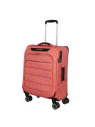 Troler cabină cu 4 roți, coral - Travelite Skaii