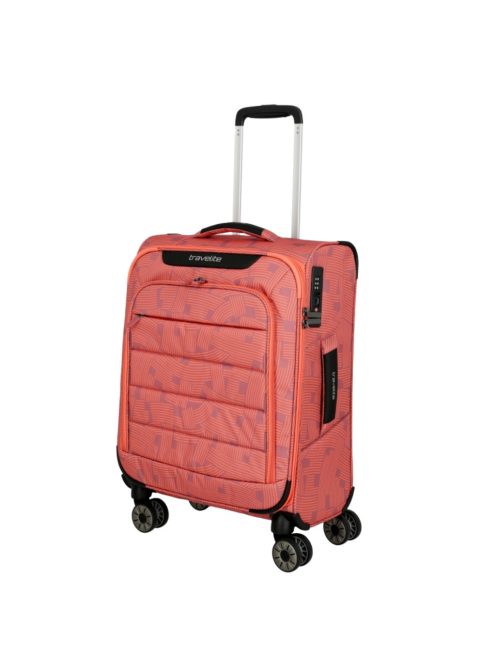 Troler cabină cu 4 roți, coral - Travelite Skaii
