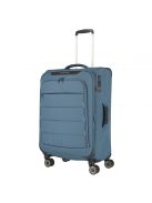Troler mediu cu 4 roți, extensibil, albastru - Travelite Skaii