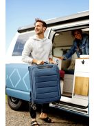 Troler mediu cu 4 roți, extensibil, albastru - Travelite Skaii