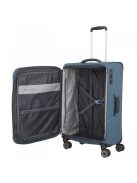 Troler mediu cu 4 roți, extensibil, albastru - Travelite Skaii