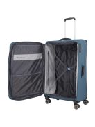 Troler mare cu 4 roți, extensibil, albastru - Travelite Skaii