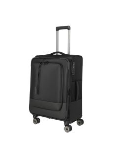   Troler mediu cu 4 roți, extensibil, negru - Travelite Crosslite