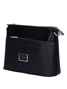 Geantă crossbody femei din piele fibră, mic, negru - Karen Andrea
