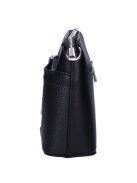 Geantă crossbody femei din piele fibră, mic, negru - Karen Andrea