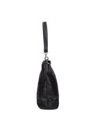 Geantă crossbody femei, piele fibră, negru - Karen Rita