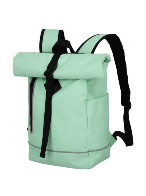 Rucsac curier, impermeabil, verde mentă - Travelite Basics Rollup