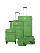 Set troler din 5 piese cu 4 roți, verde - Travelite Skyline Orlando