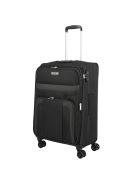 Troler mediu cu 4 roți, extensibil, negru - Travelite Skyline Orlando