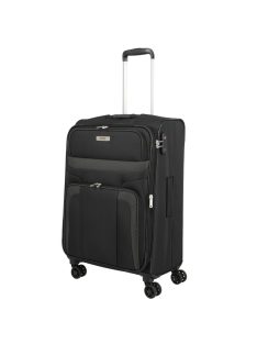   Troler mediu cu 4 roți, extensibil, negru - Travelite Skyline Orlando