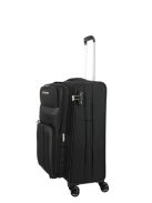 Troler mediu cu 4 roți, extensibil, negru - Travelite Skyline Orlando