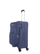 Troler mediu cu 4 roți, extensibil, albastru - Travelite Skyline Orlando