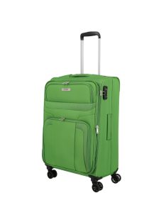   Troler mediu cu 4 roți, extensibil, verde - Travelite Skyline Orlando