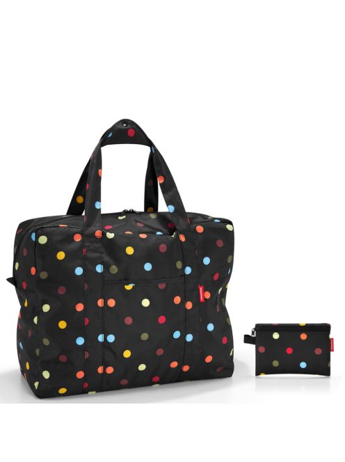 Geantă de călătorie, cu buline negru-multicolor - Reisenthel mini maxi touringbag