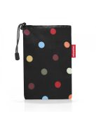Pelerină de ploaie femei, imprimeu buline, negru-multicolor - Reisenthel mini maxi poncho