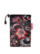 Pelerină de ploaie femei, imprimeu floral, negru - Reisenthel mini maxi poncho