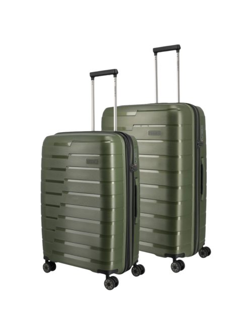 Troler mediu și troler mare cu 4 roți, verde - Travelite Air Base