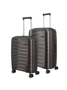 Troler cabină și troler mediu cu 4 roți, maro - Travelite Air Base