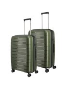 Troler cabină și troler mediu cu 4 roți, verde - Travelite Air Base