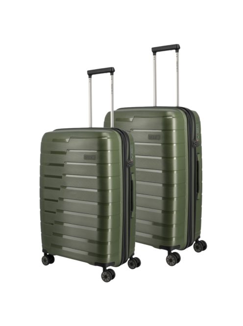 Troler cabină și troler mediu cu 4 roți, verde - Travelite Air Base