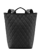 Rucsac femei, matlasat, negru - Reisenthel shopper backpack