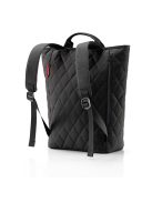 Rucsac femei, matlasat, negru - Reisenthel shopper backpack