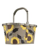 Coș de cumpărături femei, imprimeu floral, bej închis-galben - Reisenthel carrybag