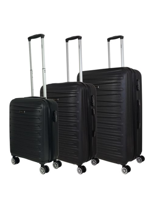 Set troler din 3 piese cu 4 roți, negru - Benzi Force