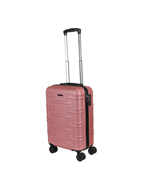 Troler cabină cu 4 roți, rose gold - Benzi Tenerife