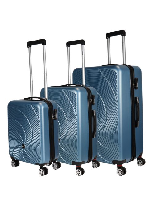 Set troler din 3 piese cu 4 roți, albastru glaciar - Benzi Aircraft
