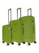 Set troler din 3 piese cu 4 roți, verde - Benzi Getafe