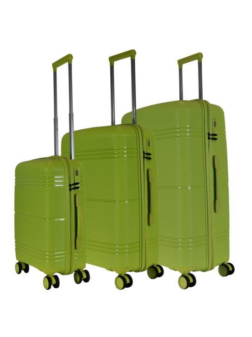 Set troler din 3 piese cu 4 roți, verde - Benzi Getafe