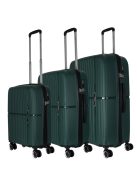 Set troler din 3 piese, 4 roți, verde - Benzi Bilbao