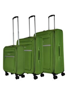 Set troler din 3 piese cu 4 roți, verde - Benzi Vigo