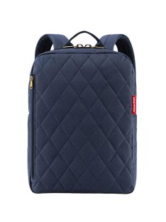   Rucsac femei matlasat, albastru-auriu - Reisenthel classic backpack M